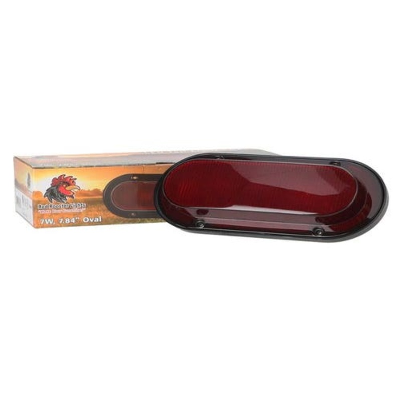 Red Rooster Oval Tail Light - Red fits John Deere 3020 4020 4050 4230 AR78825 fits Allis Chalmers 72160473 fits White 30-3153347
