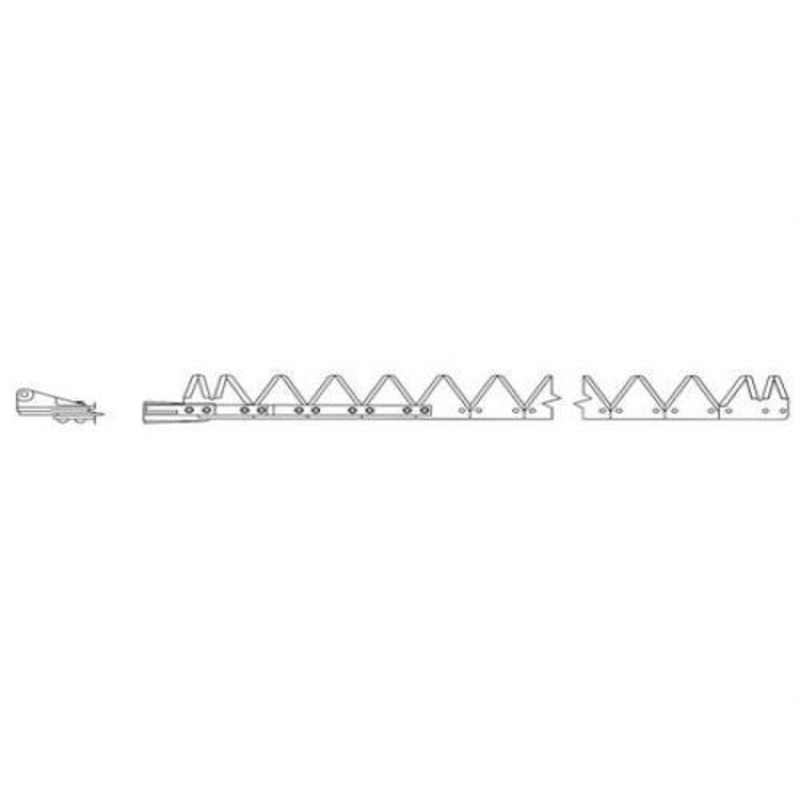 Sickle Assembly - 7' Right Hand Plated Top Serrated Bolted fits Case IH SC416 8380 8840 8870 fits Hesston 1170 1270 1275 8400 700715166