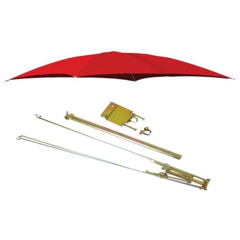 Tractor Umbrella Assy for ROPS Mounts 54" 10 oz. Duck Canvas - Red