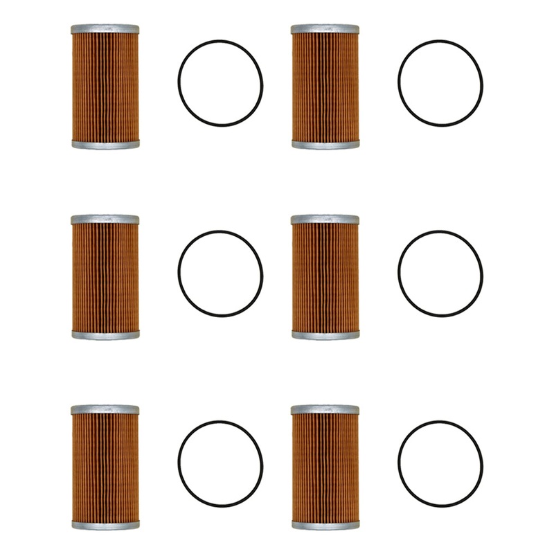 15521-43160 Pack of 6 Fuel Filters Fits Kubota Tractor L235 L275 L2550 L3300