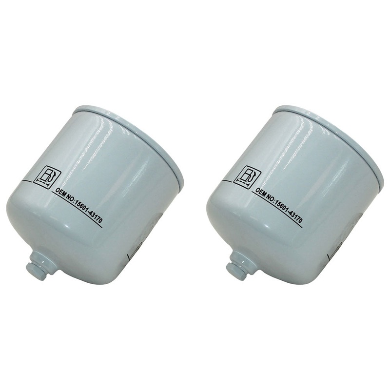 2 PACK Quality Fuel Filter Fits Kubota - 15601-43170, 70000-43170, M4000, M4030,