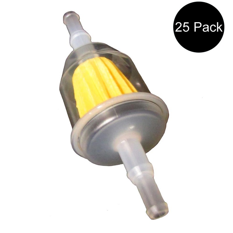 (25) Fuel Filters Universal Fit 1/4 In. or 5/16 In. Lines Fits Fleetguard FF5480
