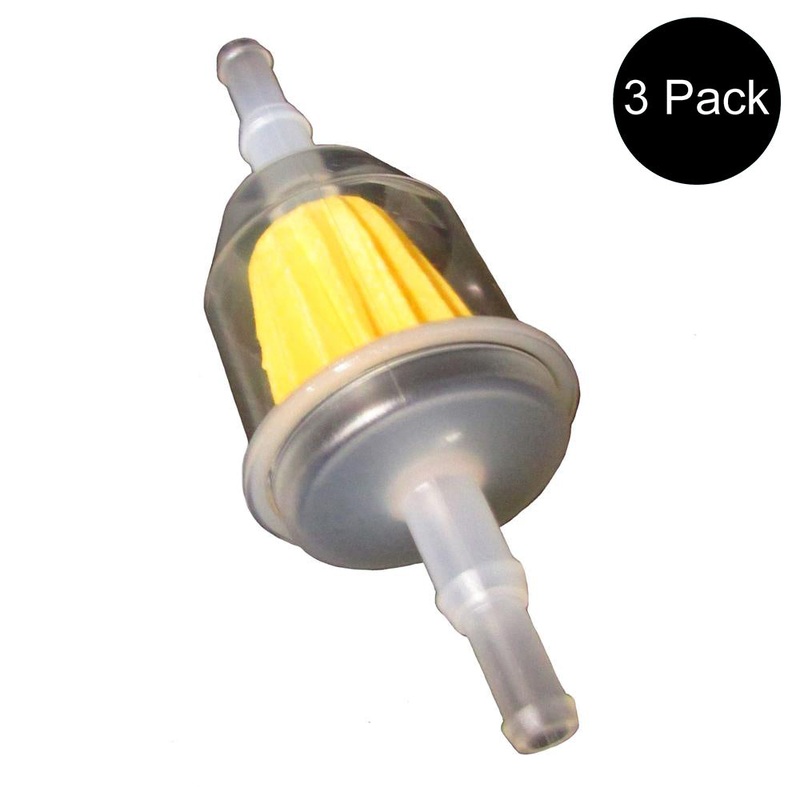 (3) Fuel Filters Universal Fit 1/4 In. or 5/16 In. Lines Fits Fleetguard FF5480