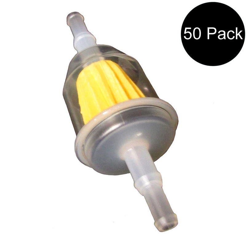 (50) Fuel Filters FF5480 Universal Fit 1/4 In. x 5/16 In. Fits Kohler 25 050 03