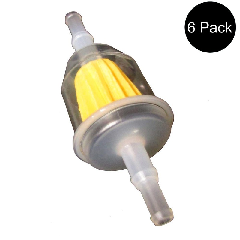 (6) Fuel Filters Universal Fit 1/4 In. or 5/16 In. Lines Fits Fleetguard FF5480