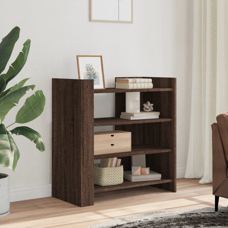 Buffet chne marron 73,5x35x75 cm bois d'ingnierie