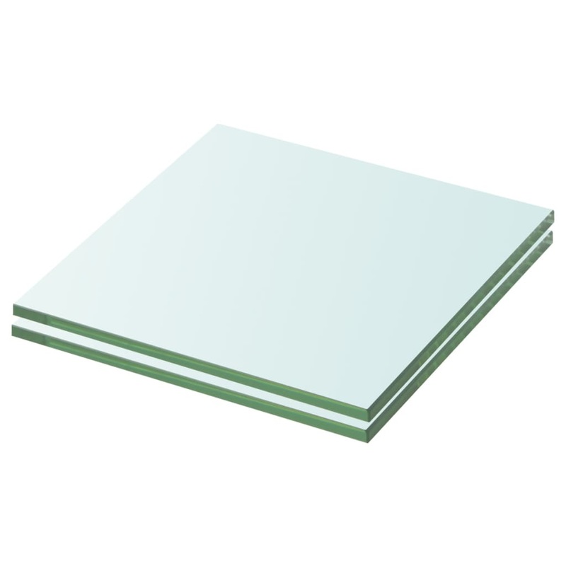 Panneaux d'tagre 2 pcs Verre Transparent 20 x 15 cm