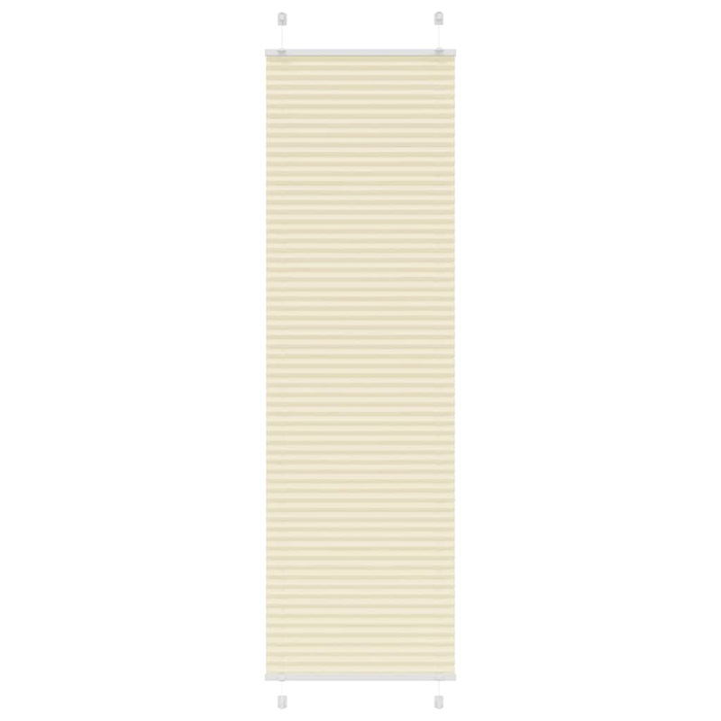 Store pliss crme 60x200 cm largeur du tissu 59,4 cm polyester